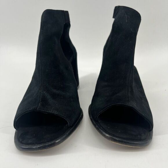 Gabriella Michael‎ Women's Black Suede High Vamp Buckle Sandal 39/8.5 - Picture 9 of 9